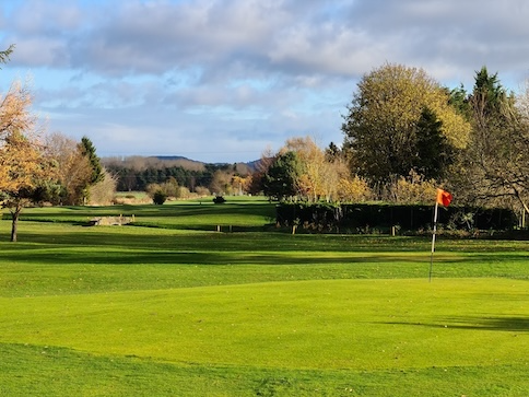 Scenic view of Hole 6 and 15 at Falkland Golf Club